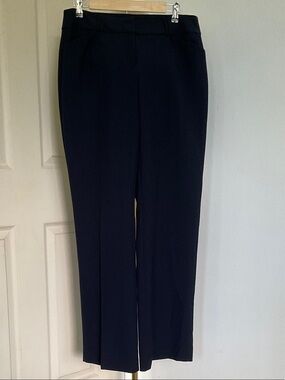 Alfani Women's Straight-Leg Dress Pants - Navy Blue